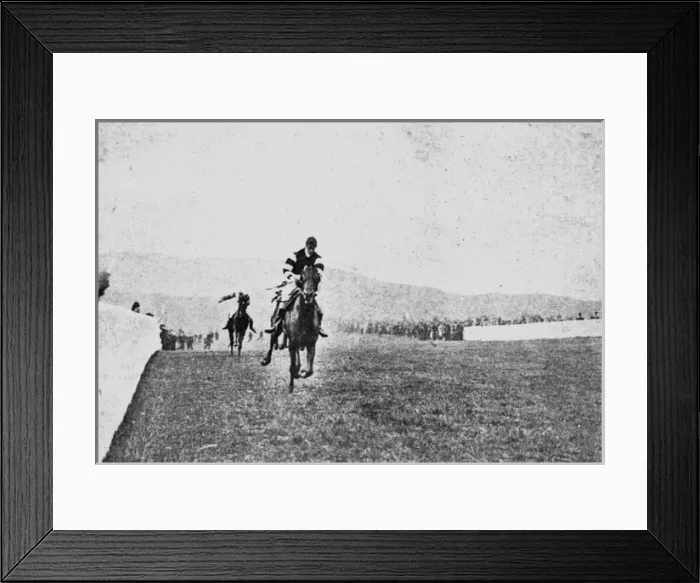 Framed Print : Ministre winning at Lewes racecourse, Sussex Framed Print : Ministre winning at Lewes racecourse, Sussex