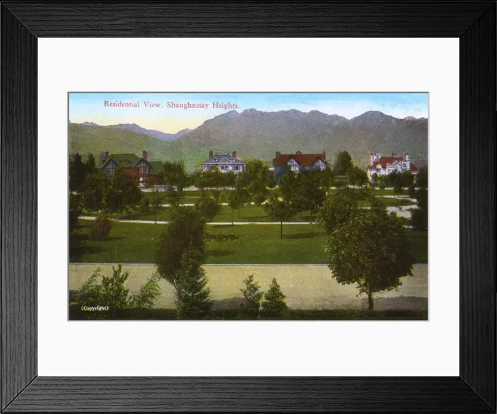 Framed Print : Vancouver, British Columbia, Canada - Shaughnessy Heights Framed Print : Vancouver, British Columbia, Canada - Shaughnessy Heights