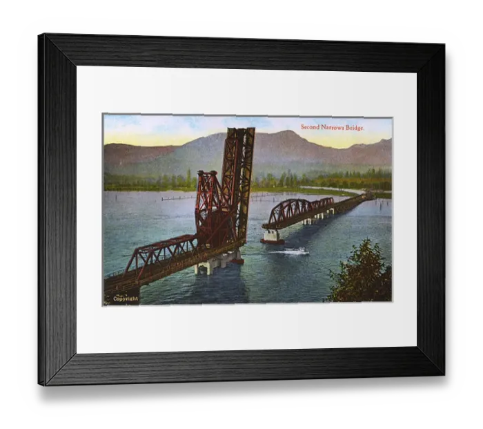 Framed Print : Vancouver, British Columbia, Canada - The 2nd Narrows Bridge Framed Print : Vancouver, British Columbia, Canada - The 2nd Narrows Bridge