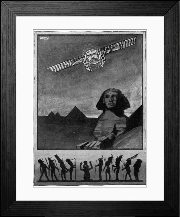 Framed Print : Kitchener takes Egypt and its gods by surprise, 1914 Framed Print : Kitchener takes Egypt and its gods by surprise, 1914