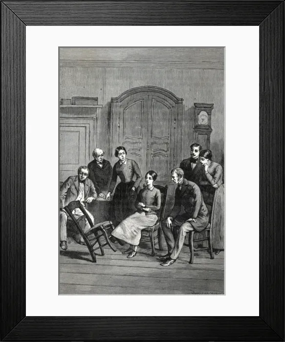 Framed Print : Honorine Seguin, electric girl of La Haye Framed Print : Honorine Seguin, electric girl of La Haye