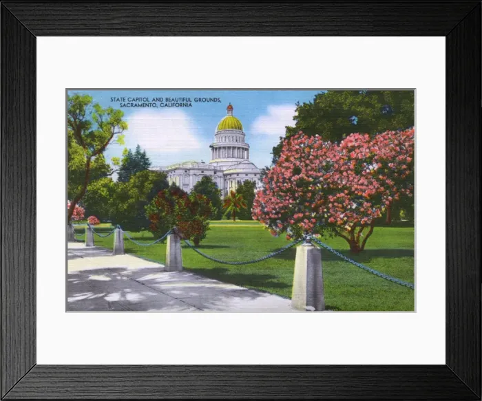 Framed Print : Sacramento, California, USA - State Capitol and Grounds Framed Print : Sacramento, California, USA - State Capitol and Grounds