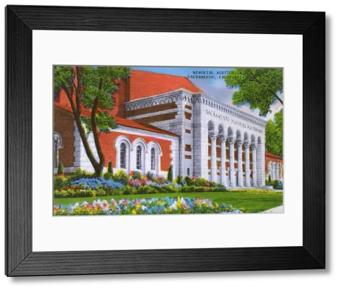Framed Print : Sacramento, California, USA - Memorial Auditorium Framed Print : Sacramento, California, USA - Memorial Auditorium