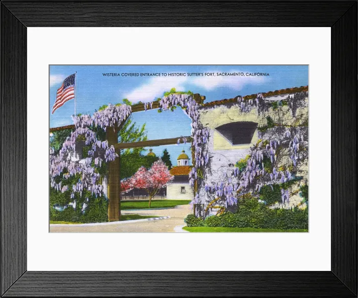 Framed Print : Sacramento, California, USA - Entrance to Sutters Fort Framed Print : Sacramento, California, USA - Entrance to Sutters Fort