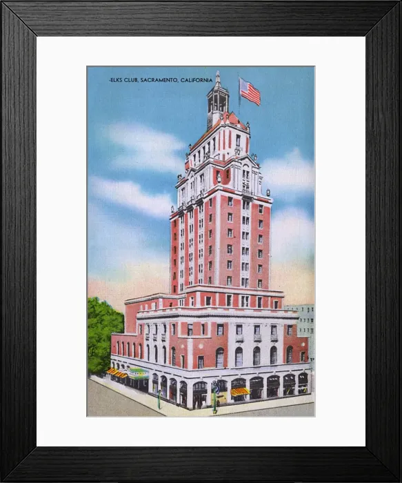 Framed Print : Sacramento, California, USA - Elks Club Framed Print : Sacramento, California, USA - Elks Club