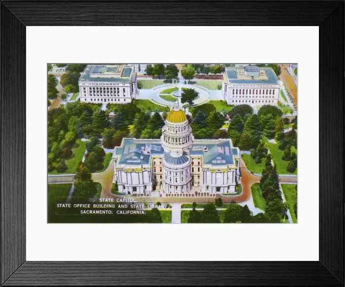 Framed Print : Sacramento, California, USA - State Capitol Buildings Framed Print : Sacramento, California, USA - State Capitol Buildings