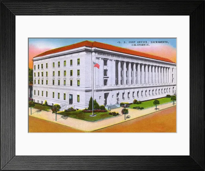 Framed Print : Sacramento, California, USA - Post Office Building Framed Print : Sacramento, California, USA - Post Office Building