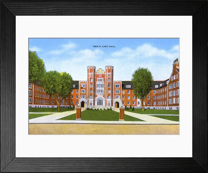 Framed Print : Purdue University, Lafayette, Indiana, USA - Mens Cary Hall Framed Print : Purdue University, Lafayette, Indiana, USA - Mens Cary Hall