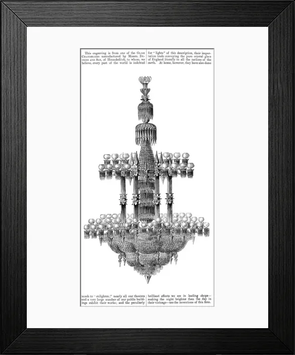 Framed Print : Chandelier by Defries Framed Print : Chandelier by Defries