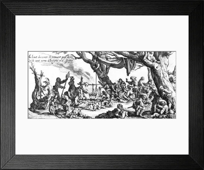 Framed Print : Gipsies Camp, C17 France Framed Print : Gipsies Camp, C17 France