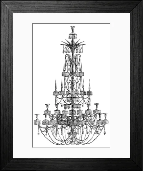 Framed Print : Chandelier by Greene Framed Print : Chandelier by Greene