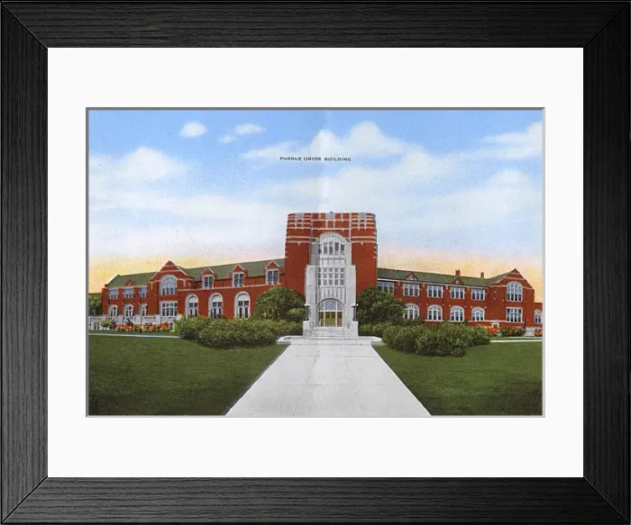 Framed Print : Purdue University, Lafayette, Indiana, Purdue Union Building Framed Print : Purdue University, Lafayette, Indiana, Purdue Union Building