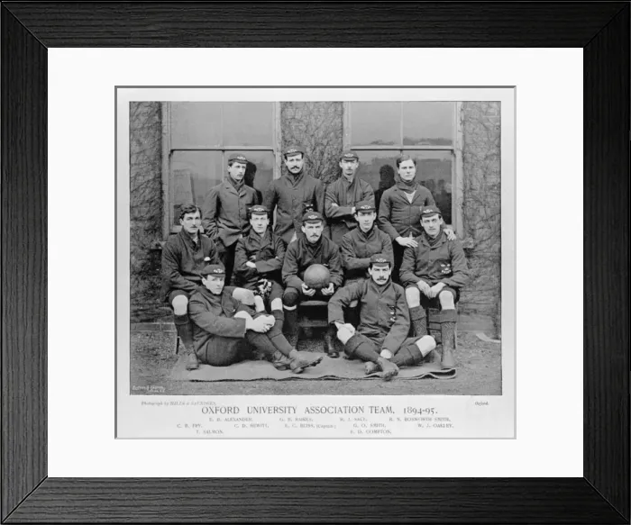 Framed Print : Oxford University Association Football team 1894-1895 Framed Print : Oxford University Association Football team 1894-1895