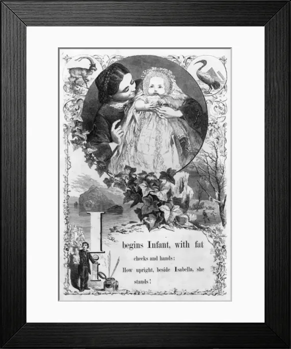 Framed Print : The Mothers Picture Alphabet -- I Framed Print : The Mothers Picture Alphabet -- I