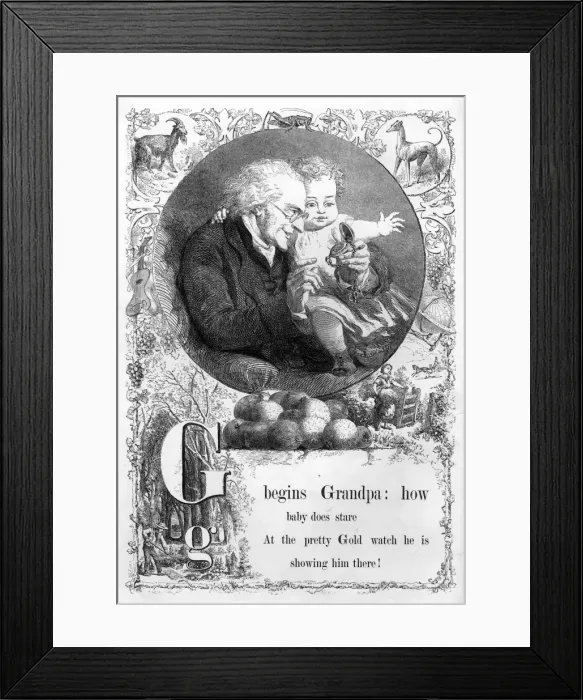 Framed Print : The Mothers Picture Alphabet -- G Framed Print : The Mothers Picture Alphabet -- G