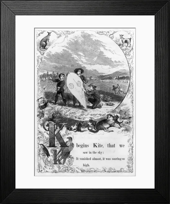 Framed Print : The Mothers Picture Alphabet -- K Framed Print : The Mothers Picture Alphabet -- K