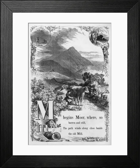Framed Print : The Mothers Picture Alphabet -- M Framed Print : The Mothers Picture Alphabet -- M