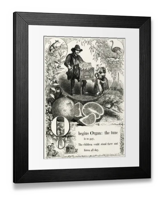 Framed Print : The Mothers Picture Alphabet -- O Framed Print : The Mothers Picture Alphabet -- O