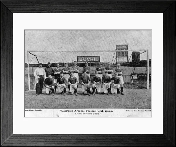 Framed Print : Woolwich Arsenal Football Club team photo 1903-1904 Framed Print : Woolwich Arsenal Football Club team photo 1903-1904