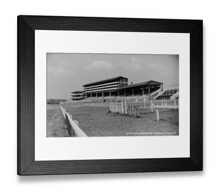 Framed Print : Grandstand at Epsom racecourse, Surrey Framed Print : Grandstand at Epsom racecourse, Surrey