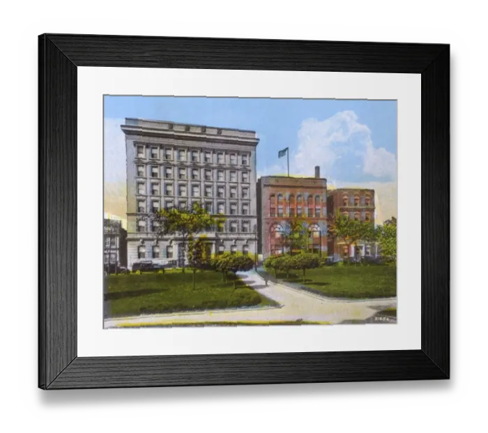 Framed Print : Toledo, Ohio, USA - YMCA, Elks Club and National Union Framed Print : Toledo, Ohio, USA - YMCA, Elks Club and National Union