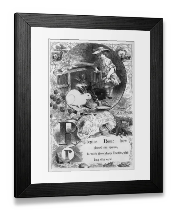 Framed Print : The Mothers Picture Alphabet -- R Framed Print : The Mothers Picture Alphabet -- R
