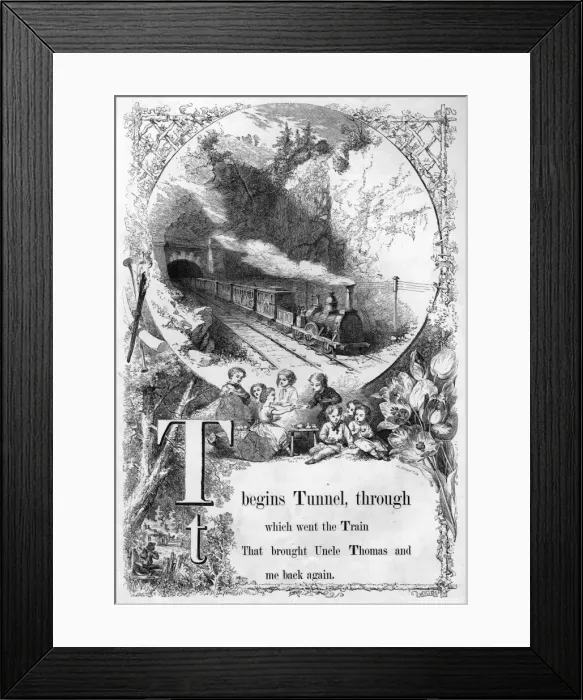 Framed Print : The Mothers Picture Alphabet -- T Framed Print : The Mothers Picture Alphabet -- T