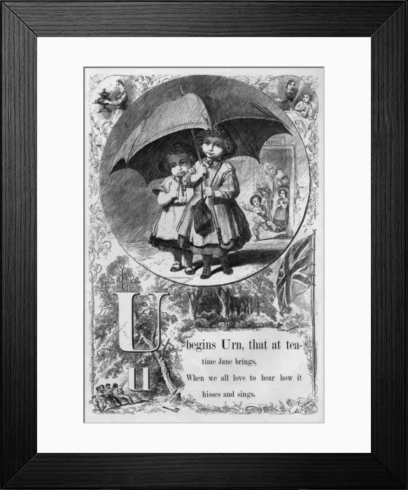 Framed Print : The Mothers Picture Alphabet -- U Framed Print : The Mothers Picture Alphabet -- U