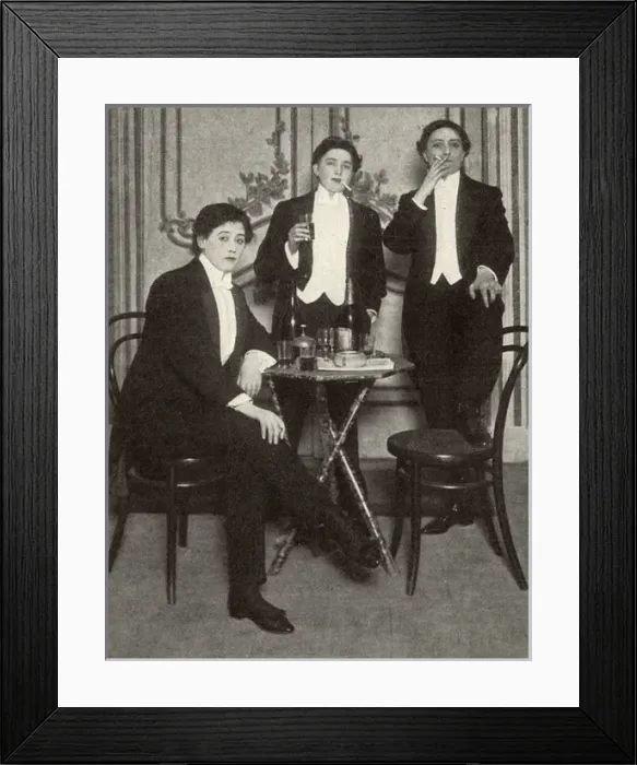 Framed Print : Three Charming Girls as Framed Print : Three Charming Girls as