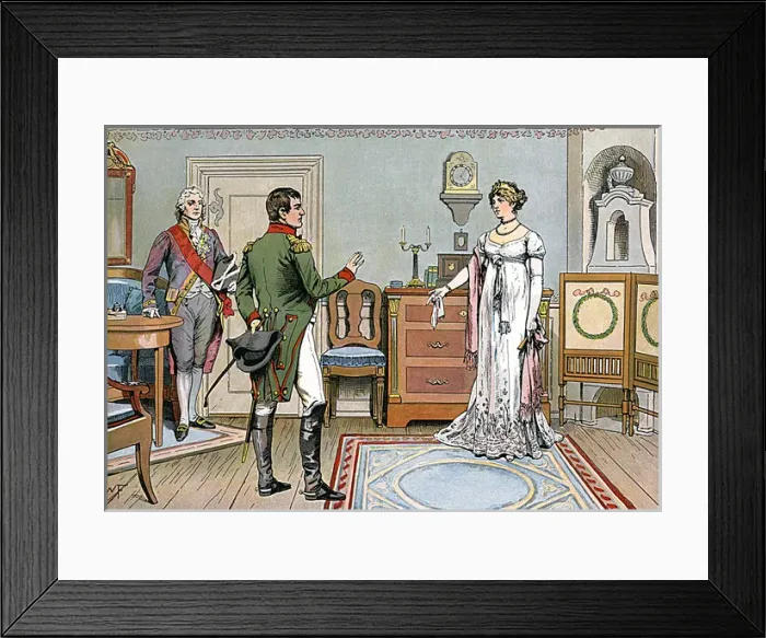 Framed Print : Napoleon & Luise Framed Print : Napoleon & Luise