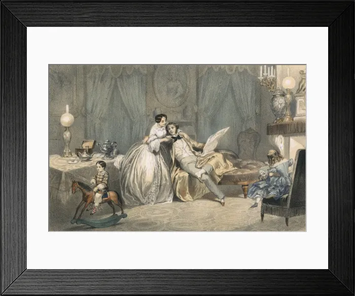 Framed Print : Social Scenes / France / C19 Framed Print : Social Scenes / France / C19
