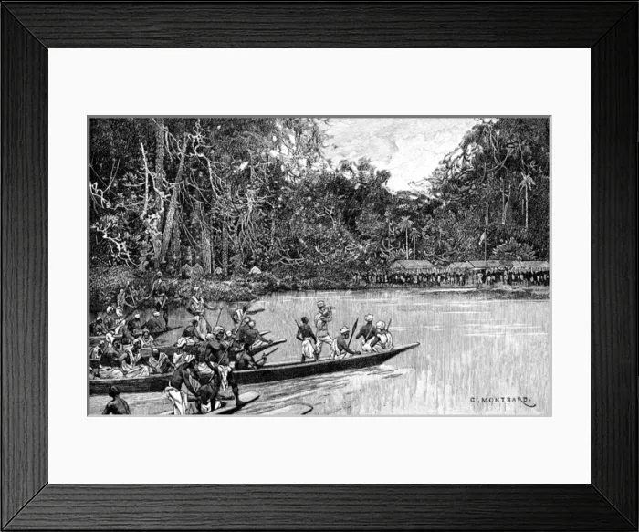 Framed Print : Rear Column at Banalya Framed Print : Rear Column at Banalya