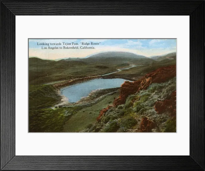 Framed Print : Ridge Route between Los Angeles and Bakersfield, USA Framed Print : Ridge Route between Los Angeles and Bakersfield, USA
