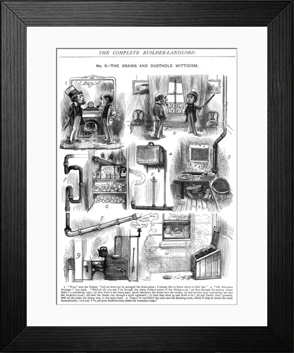 Framed Print : Poorly Vented Drains Framed Print : Poorly Vented Drains