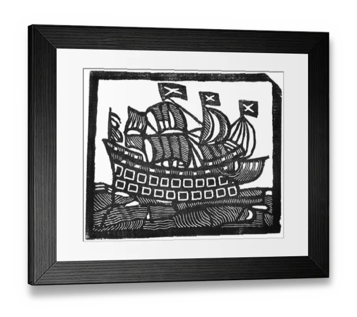 Framed Print : Ship, c. 1690 Framed Print : Ship, c. 1690