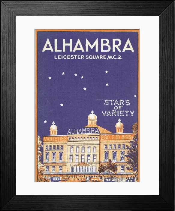 Framed Print : Alhambra Theatre, Leicester Square, WC1 Framed Print : Alhambra Theatre, Leicester Square, WC1