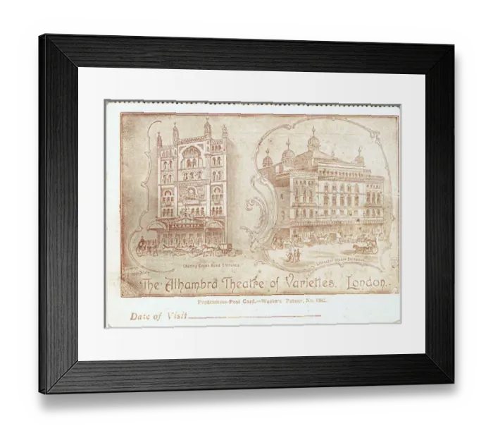 Framed Print : Alhambra Theatre of Varieties, London Framed Print : Alhambra Theatre of Varieties, London