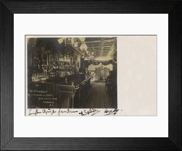 Framed Print : The Favorite restaurant and cafe, Hoboken, New Jersey, USA Framed Print : The Favorite restaurant and cafe, Hoboken, New Jersey, USA