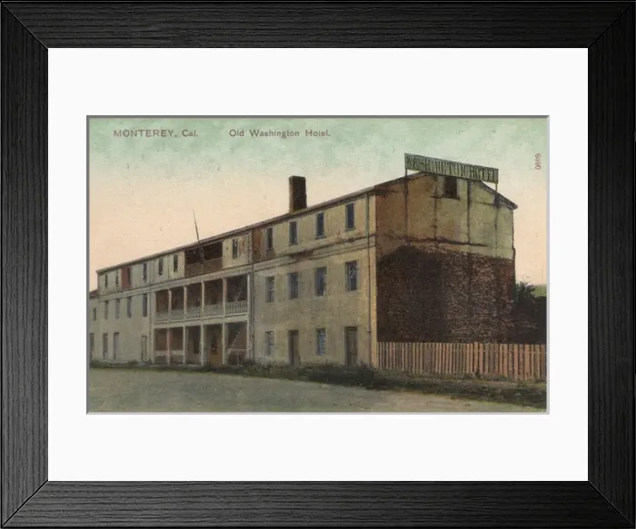Framed Print : Old Washington Hotel, Monterey, California, USA Framed Print : Old Washington Hotel, Monterey, California, USA