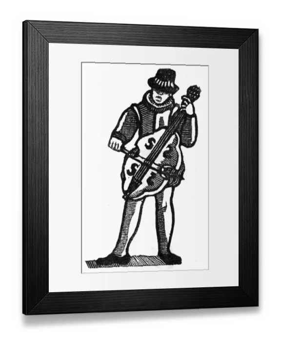 Framed Print : Musician, c. 1600 Framed Print : Musician, c. 1600