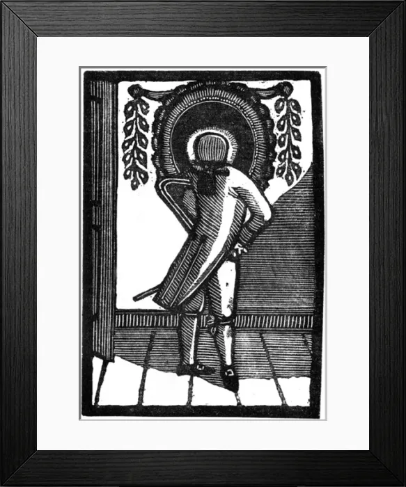 Framed Print : Vain man looking in a mirror, c. 1770 Framed Print : Vain man looking in a mirror, c. 1770