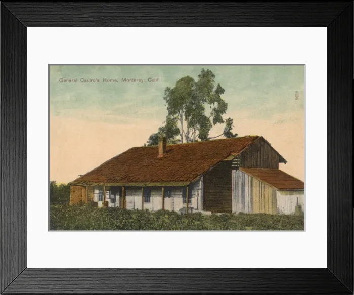 Framed Print : General Castros Home, Monterey, California, USA Framed Print : General Castros Home, Monterey, California, USA