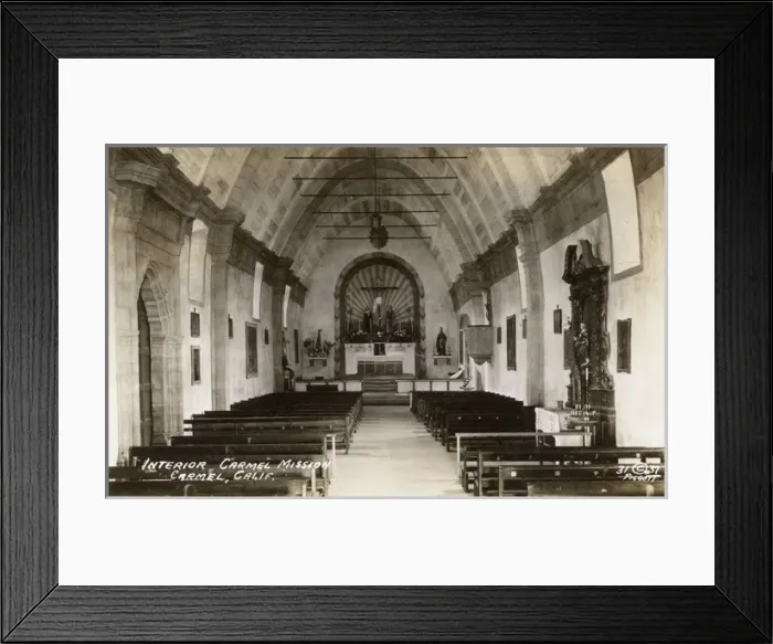 Framed Print : Mission San Carlos de Rio Carmelo, Carmel, California, USA Framed Print : Mission San Carlos de Rio Carmelo, Carmel, California, USA