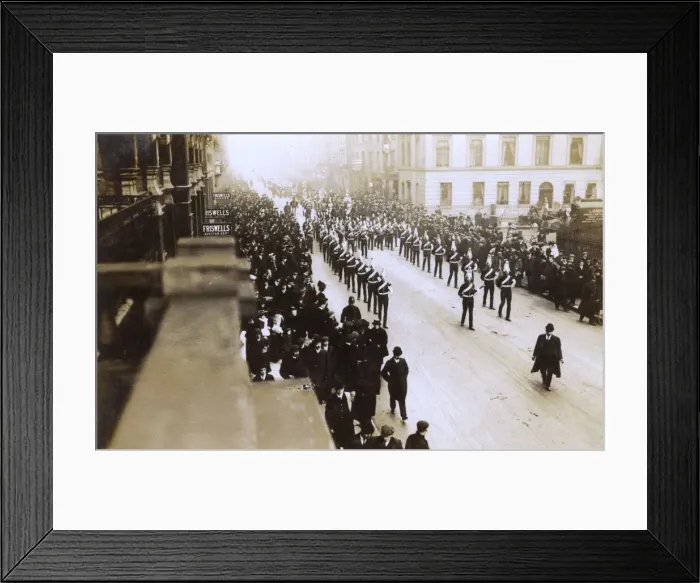 Framed Print : Lifeguards marching, Upper Albany Street, NW London Framed Print : Lifeguards marching, Upper Albany Street, NW London