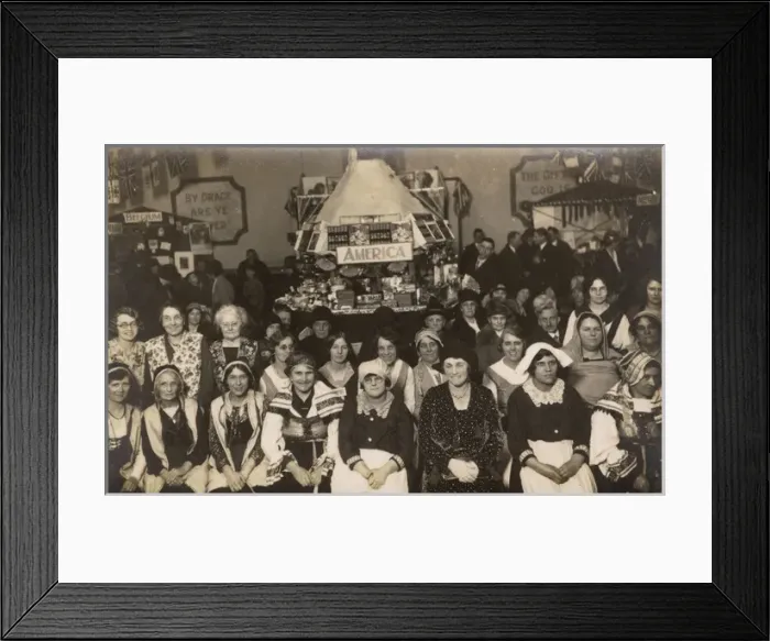 Framed Print : Group of women in national costume Framed Print : Group of women in national costume