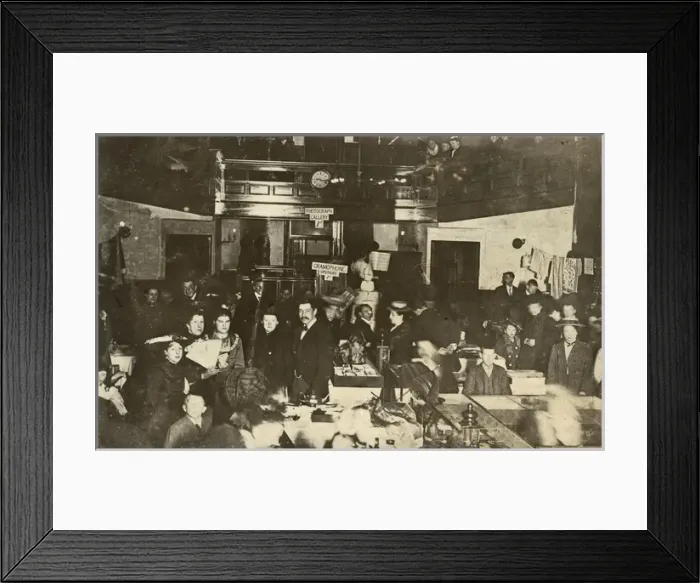 Framed Print : Group of people at an antiques fair Framed Print : Group of people at an antiques fair
