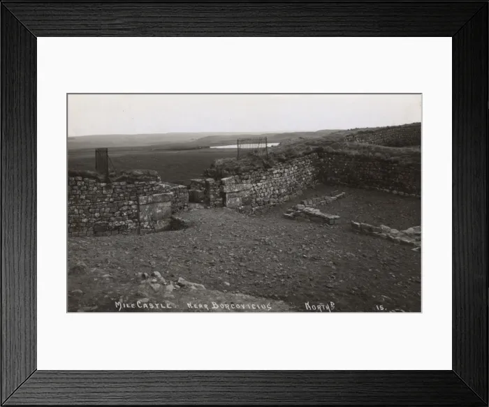 Framed Print : Mile castle near Borcovicius, Northumberland Framed Print : Mile castle near Borcovicius, Northumberland
