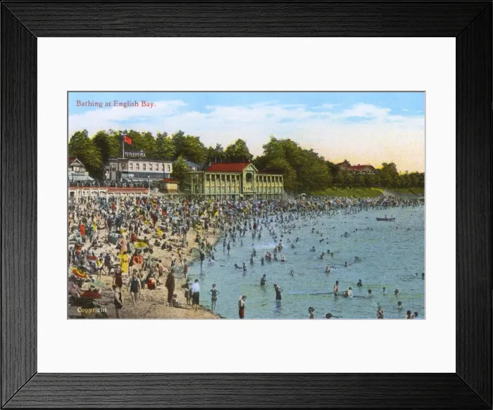 Framed Print : Vancouver, British Columbia, Canada - Bathing at English Bay Framed Print : Vancouver, British Columbia, Canada - Bathing at English Bay
