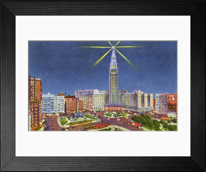 Framed Print : Cleveland, Ohio, USA, Public Square and Union Terminal Tower Framed Print : Cleveland, Ohio, USA, Public Square and Union Terminal Tower