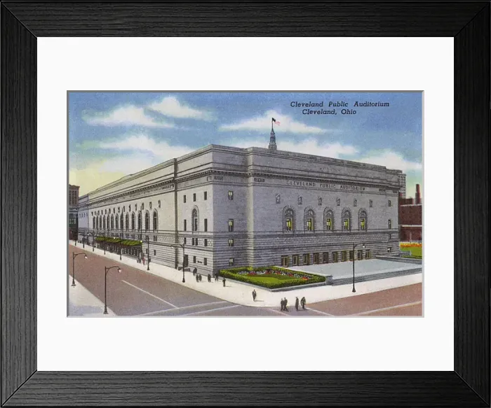 Framed Print : Cleveland, Ohio, USA - Cleveland Public Auditorium Framed Print : Cleveland, Ohio, USA - Cleveland Public Auditorium